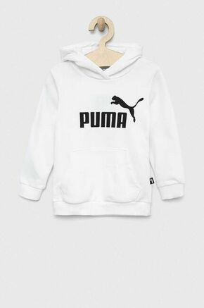 Otroški pulover Puma ESS Logo Hoodie TR G bela barva