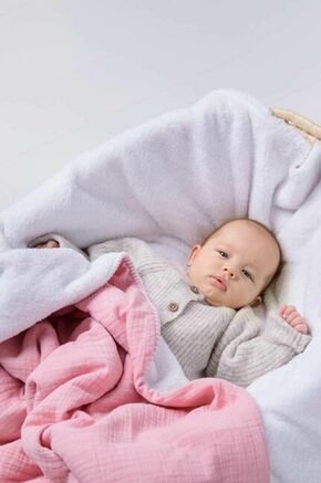 Odeja za dojenčka Effiki 80x100 - roza. Odeja za dojenčka iz kolekcije Effiki. Izjemno mehak material.