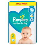 PAMPERS PLENICE pleničke Active Baby Maxi pack+, velikost 7 (15+ kg), 44 kosov