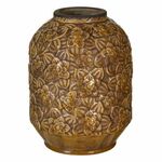 BigBuy Vaza 20,5 x 20,5 x 26,5 cm Keramika rjava