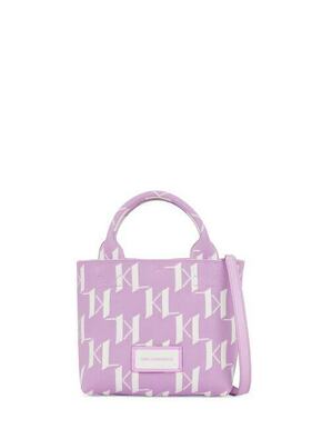 Torbica Karl Lagerfeld vijolična barva - vijolična. Majhna torbica iz kolekcije Karl Lagerfeld. Model na zapenjanje