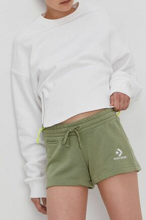 Converse Hlače - zelena. Kratke hlače iz zbirke Converse. Model narejen iz gladek material.