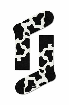 Nogavice Happy Socks Cow črna barva - črna. Visoke nogavice iz kolekcije Happy Socks. Model izdelan iz elastičnega