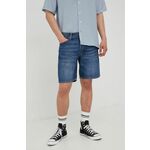 Kratke hlače iz jeansa Jack &amp; Jones moško, mornarsko modra barva - mornarsko modra. Kratke hlače iz kolekcije Jack &amp; Jones. Model izdelan iz denima.