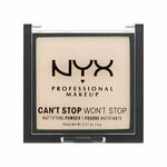 NYX Professional Makeup Can't Stop Won't Stop Mattifying Powder mat puder 6 g odtenek 01 Fair