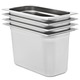 shumee Gastronomske posode 4 kosi GN 1/3 200 mm nerjaveče jeklo