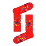 Nogavice Happy Socks Stars Sock rdeča barva - rdeča. Nogavice iz kolekcije Happy Socks. Model izdelan iz vzorčastega materiala.