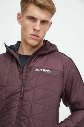 Športna jakna adidas TERREX Multi bordo barva - bordo. Športna jakna iz kolekcije adidas TERREX. Delno podložen model