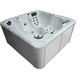 Zunanji masažni bazen Sanotechnik Oasis MAXI belo/siva kombinacija 210x210