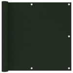 Balkonsko platno temno zeleno 90x600 cm HDPE