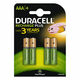 Duracell Akumulatorske baterije AAA (HR3) 750mAh, 4 kos
