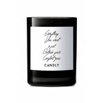 Candly dišeča sojina sveča - črna. Dišeča sveča iz kolekcije Candly. Model izdelan iz stekla.