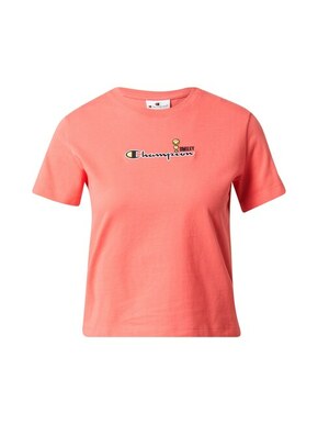 Bombažen t-shirt Champion Champion X Smiley - roza. T-shirt iz kolekcije Champion. Model izdelan iz tanke