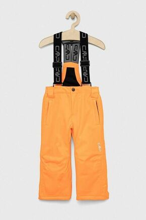 Otroške hlače za zimske športe CMP oranžna barva - oranžna. Otroški hlače iz kolekcije CMP. Model izdelan iz enobarvne tkanine.