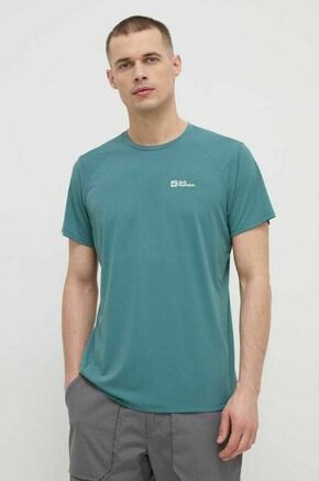 Športna kratka majica Jack Wolfskin Prelight Trail zelena barva - zelena. Športna kratka majica iz kolekcije Jack Wolfskin. Model izdelan iz hitrosušečega materiala.