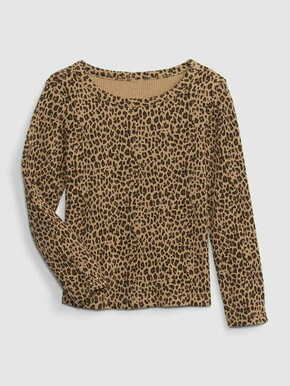 Gap Otroške Majica vzor leopard 2YRS