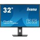 Iiyama ProLite XB3270QSU-B1 monitor, IPS, 31.5", 16:9, 2560x1440, 100Hz, pivot, HDMI, Display port, USB