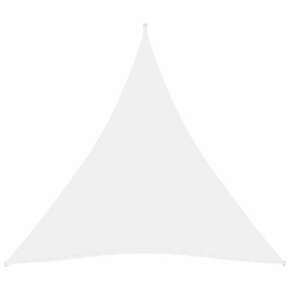VidaXL Senčno jadro oksford blago trikotno 3x3x3 m belo