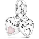 Pandora Srčni obeski Mati in hči Dvojno srce 799187C01