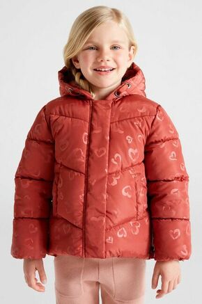 Otroška jakna Mayoral roza barva - roza. Otroška Jakna iz kolekcije Mayoral. Podloženi model izdelan iz vzorčastega materiala.