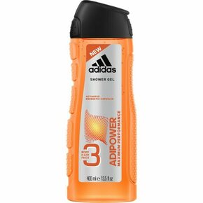Adidas Adipower gel za prhanje za moške 3v1 400 ml