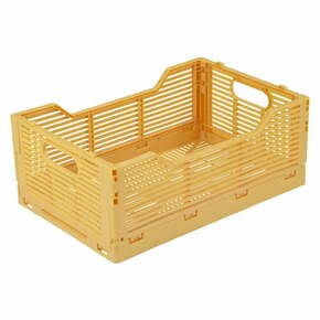 Oker rumena plastična škatla za shranjevanje 30x20x11.5 cm – Homéa