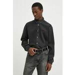 Jeans srajca Diesel D-SIMPLY CAMICIA moška, črna barva, A03534.068KE - črna. Srajca iz kolekcije Diesel, izdelana iz jeansa. Model iz togega materiala, ki ohranja obliko.