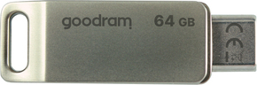 NEW Flash disk 64 GB dvojni USB 3.2 + USB-C OTG ODA3 srebrn