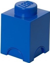 LEGO škatla za shranjevanje 1 - modra 125 x 125 x 180 mm