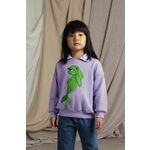 Otroški pulover Mini Rodini Dolphin vijolična barva - vijolična. Otroški pulover iz kolekcije Mini Rodini. Model izdelan iz pletenine s potiskom.