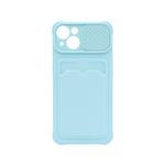 Chameleon Apple iPhone 13 - Gumiran ovitek (TPUC) - svetlo moder A-Type Card