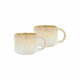Kremno bele lončene skodelice v kompletu 2 ks za espresso 80 ml Styles – Villa Collection