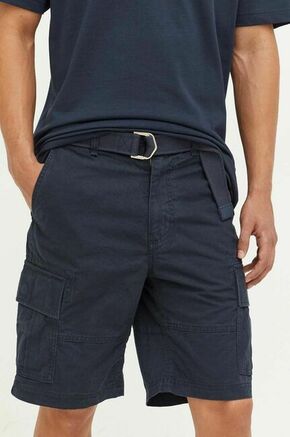 Bombažne kratke hlače Superdry mornarsko modra barva - mornarsko modra. Kratke hlače iz kolekcije Superdry. Model izdelan iz bombažne tkanine. Model iz togega materiala