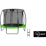 Trampolin Raj Sport 8FT - 244 cm z notranjo mrežo + lestev - svetlo zelen