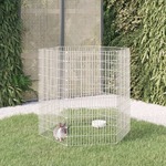 Vidaxl 6-delna ograda za zajce 54x100 cm pocinkano železo