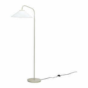 Kremno bela stoječa svetilka s steklenim senčilom (višina 158 cm) Solid – Hübsch