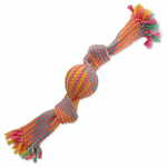 WEBHIDDENBRAND Žoga za vlečenje vrvi DOG FANTASY barvni vzorec št. 1 - 2 knota - 33 cm