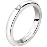 Morellato Jeklen prstan s kristali Love Rings SNA46 (Obseg 61 mm)