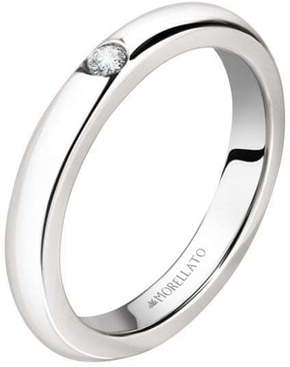 Morellato Jeklen prstan s kristali Love Rings SNA46 (Obseg 61 mm)