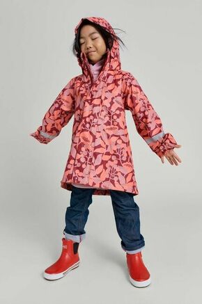 Otroška vodoodporna jakna Reima Vatten rdeča barva - rdeča. Otroška vodoodporna jakna iz kolekcije Reima. Delno podložen model
