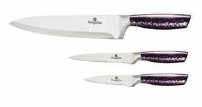 WEBHIDDENBRAND BERLINGERHAUS Komplet nožev iz nerjavečega jekla 3 kosi Purple Eclipse Collection BH-2675