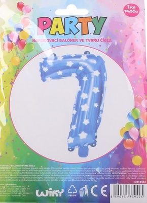 WEBHIDDENBRAND Napihljiv balon - številka 7 modra