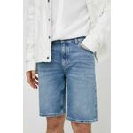 Jeans kratke hlače Marc O'Polo moške, 463921213002 - modra. Kratke hlače iz kolekcije Marc O'Polo. Model izdelan iz elastičnega denima. Model iz izjemno udobne, zračne tkanine z visoko vsebnostjo bombaža.