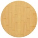 vidaXL Mizna plošča Ø50x2,5 cm bambus