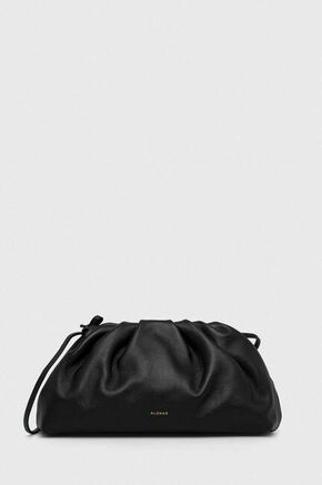 Usnjena torbica Alohas črna barva - črna. Majhna torbica iz kolekcije Alohas. Model na zapenjanje