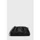 Usnjena torbica Alohas črna barva - črna. Majhna torbica iz kolekcije Alohas. Model na zapenjanje, izdelan iz naravnega usnja.