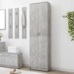 vidaXL Garderobna omara za hodnik betonsko siva 55x25x189 cm