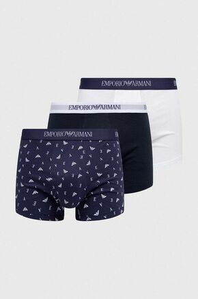 Boksarice Emporio Armani Underwear 3-pack moški - pisana. Boksarice iz kolekcije Emporio Armani Underwear. Model izdelan iz elastične pletenine. V kompletu so trije pari.