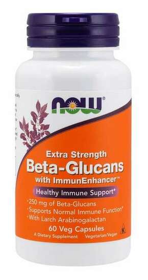 Beta Glukan z ImmunEnhancer NOW (60 kapsul)