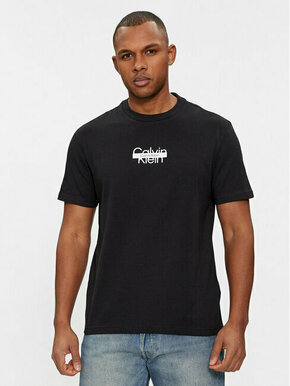 Calvin Klein Majica Logo K10K112395 Črna Regular Fit